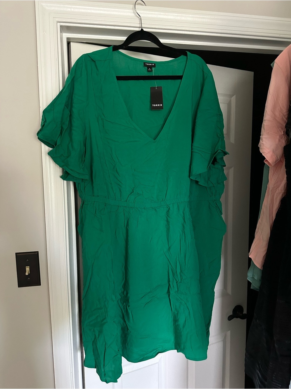 Torrid Washable Challis Mini Dress, size 4x